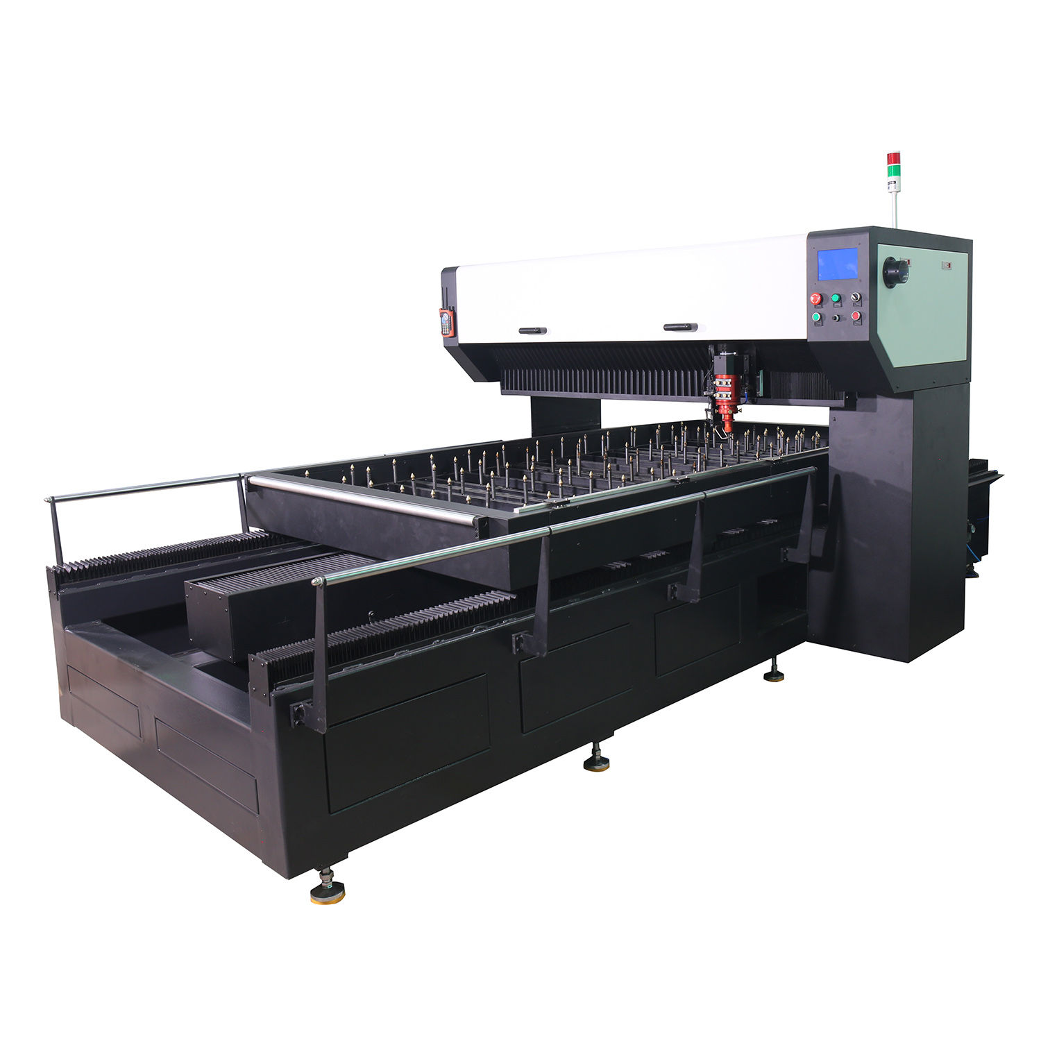 Machine de découpe laser CNC à plat et à rotation